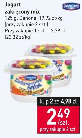 Stokrotka Market Danone Jogurt zakręcony mix 125 g oferta