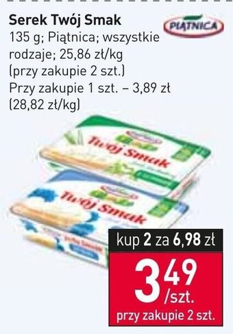 Stokrotka Market Piątnica Serek Twój smak 135 g oferta