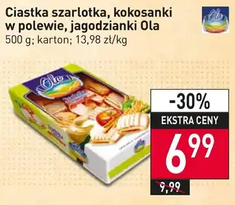 Stokrotka Market Ola Ciastka szarlotka, kokosanki w polewie, jagodzianki 500 g oferta