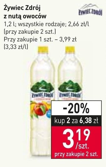 Stokrotka Market Żywiec Zdrój Napój z nutą owoców 1,2 L oferta