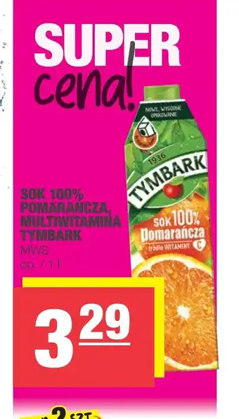 Spar Sok 100% Tymbark 1l oferta