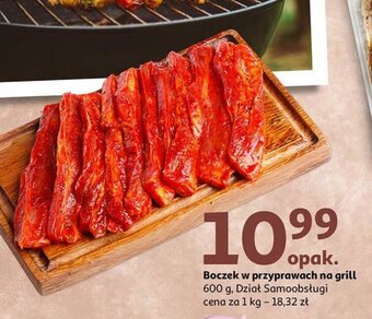 Auchan Boczek w przyprawach na grill 600g oferta