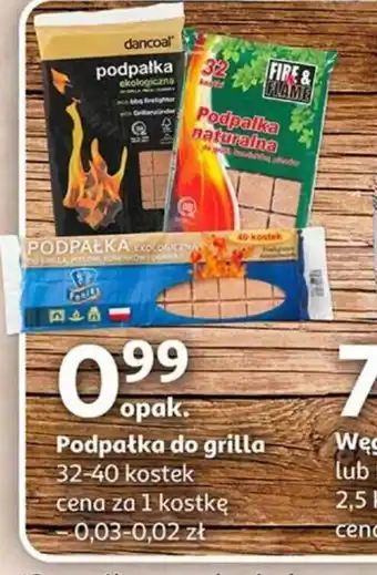 Auchan Podpałka do grila 32-40 kostek oferta