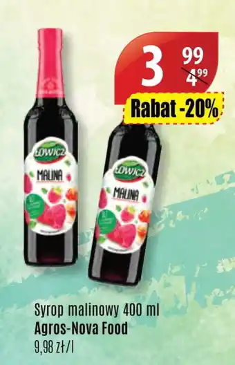 Syrop malinowy Łowicz 400ml