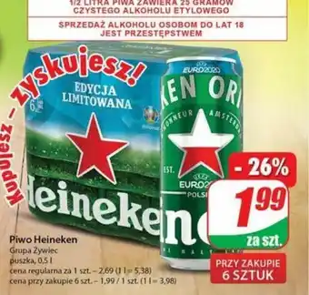 Dino Piwo Heineken 500ml oferta