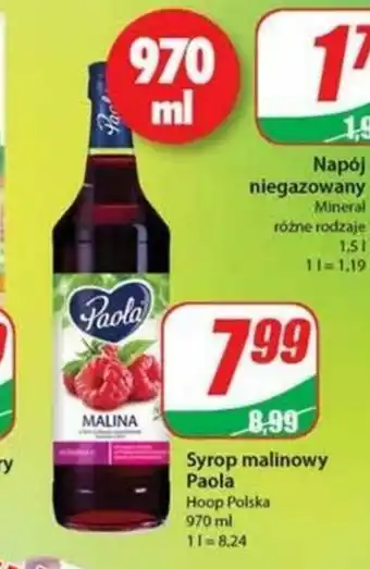 Dino Syrop malinowy Paola 970ml oferta