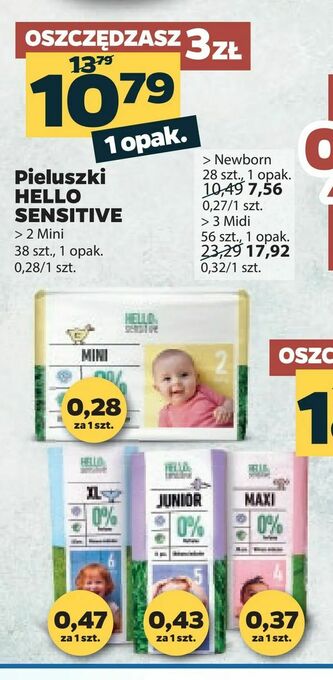 Netto Pieluszki HELLO SENSITIVE oferta