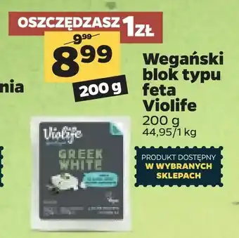 Netto Wegański blok typu feta Violife oferta