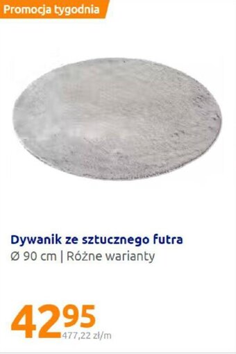 Action Dywanik ze sztucznego futra 90 cm oferta