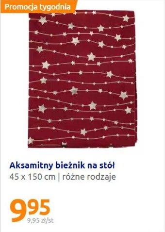 Aksamitny bieżnik na stół 45 x 150 cm