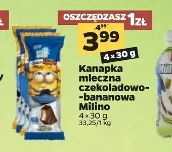Netto Kanapka mleczna czekoladowo- -bananowa Milino oferta