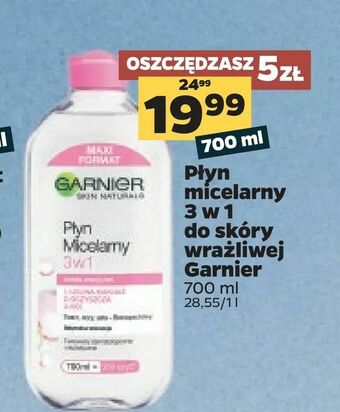 Netto Płyn micelarny 3 w 1 do skóry wrażliwej Garnier oferta