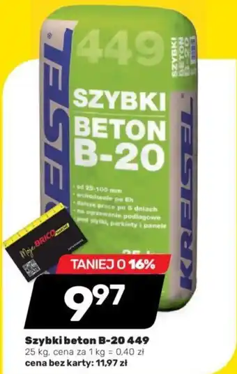 Bricomarche Szybki beton B-20 449 25 kg oferta