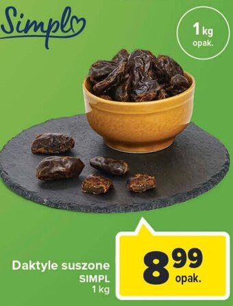 Carrefour Simpl Daktyle suszone 1 kg oferta