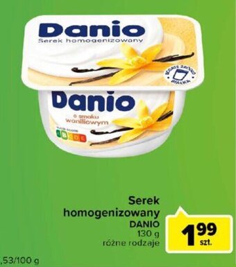 Carrefour Danio Serek homogenizowany 130 g oferta
