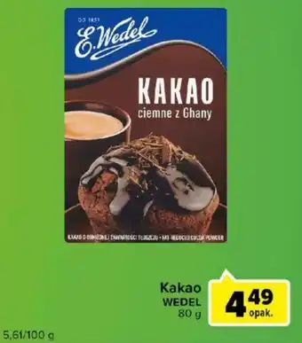 Carrefour Wedel kakao 80 g oferta