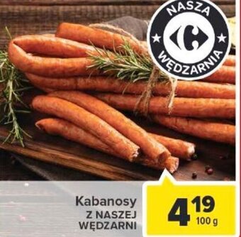 Carrefour kabanosy z naszej wędzarni 100g oferta