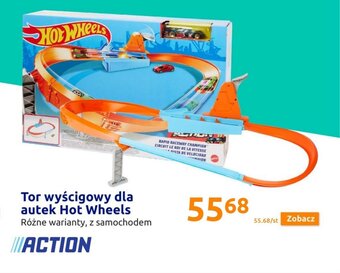 Action hot wheels tor wyścigowy dla autek różne warianty, z samochodem oferta