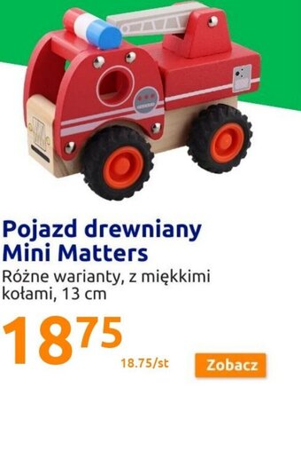 Action mini matters pojazd drewniany 13cm oferta