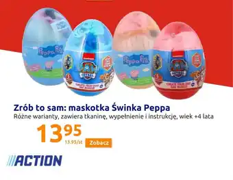 Action zrób to sam: maskotka świnka peppa +4 lata oferta