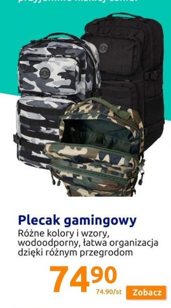 Action plecak gamingowy oferta