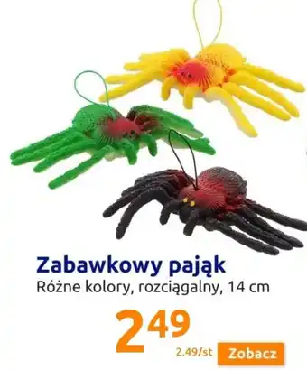 Action zabawkowy pająk rozciągalny 14cm oferta