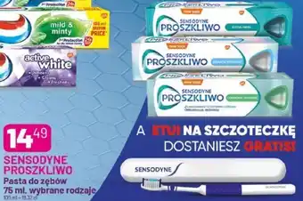 Koliber drogerie Sensodyne proszkliwo pasta do zębów 75 ml, wybrane rodzaje oferta