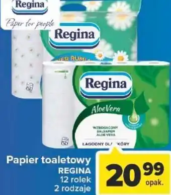 Carrefour Papier toaletowy REGINA 12 rolek 2 rodzaje oferta