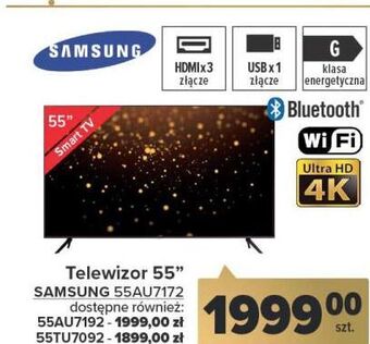 Carrefour Telewizor 55" 55au7172 samsung oferta