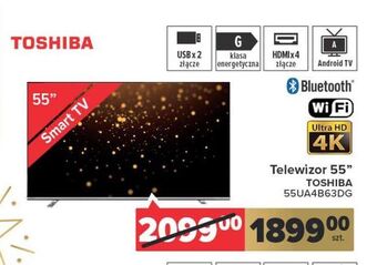 Carrefour Telewizor 55'' 55ua4b63dg toshiba oferta