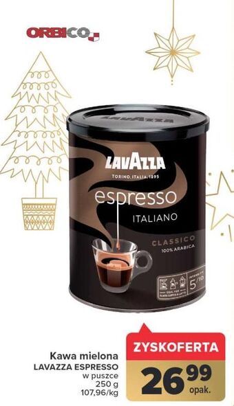 Carrefour Kawa - puszka lavazza espresso italiano oferta