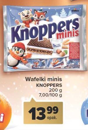 Carrefour Wafelki knoppers minis oferta