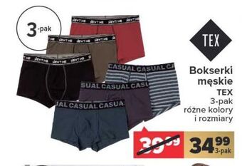 Carrefour Bokserki męskie tex oferta