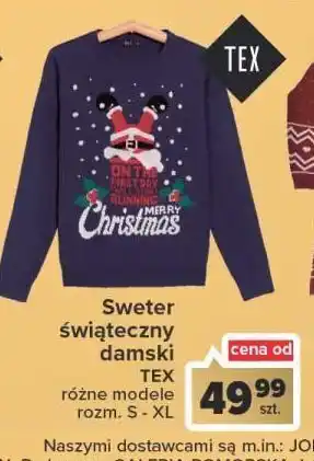 Carrefour Sweter świąteczny damski s-xl tex oferta