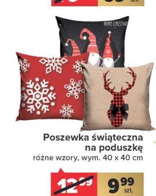 Carrefour Poszewka świąteczna 40 x cm oferta