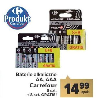 Carrefour Baterie alkaliczne aaa carrefour oferta