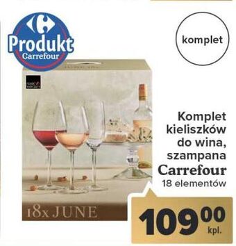 Carrefour Komplet kieliszków do wina i szampana carrefour oferta