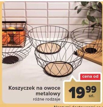 Carrefour Kosz metalowy na owoce oferta