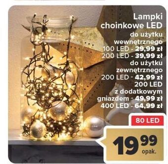 Carrefour Lampki choinkowe 100 led oferta