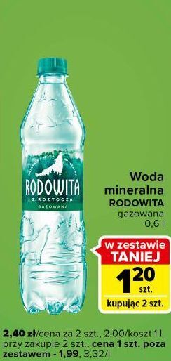 Carrefour Express Woda gazowana rodowita z roztocza oferta