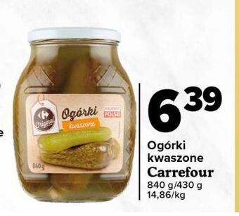 Carrefour Ogórki kwaszone carrefour oferta