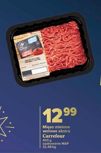 Carrefour Mięso mielone wołowe carrefour targ świeżości oferta