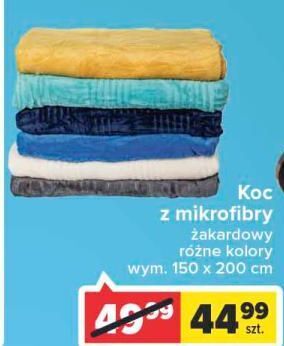 Carrefour Koc z mikrofibry 150 x 200 cm oferta