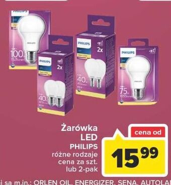 Carrefour Żarówka 75w e27 philips oferta
