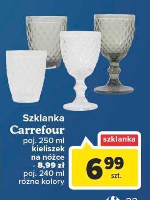 Carrefour Kieliszek na nóżce 240 ml carrefour oferta