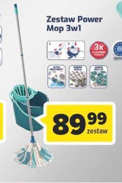 Carrefour Mop power 3w1 leifheit oferta