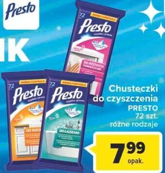 Carrefour Ściereczki do różnych powierzchni presto clean oferta