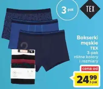 Carrefour Bokserki męskie TEX 3-pak różne kolory i rozmiary oferta