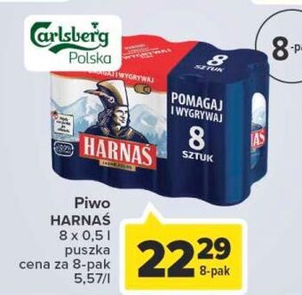 Carrefour Piwo harnaś jasne pełne oferta