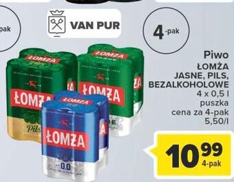 Carrefour Piwo łomża jasne (dawniej export) oferta